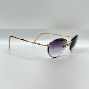 Vintage Fratelli Lozza ME-21 Bronze Oval Sunglasses Frames Only